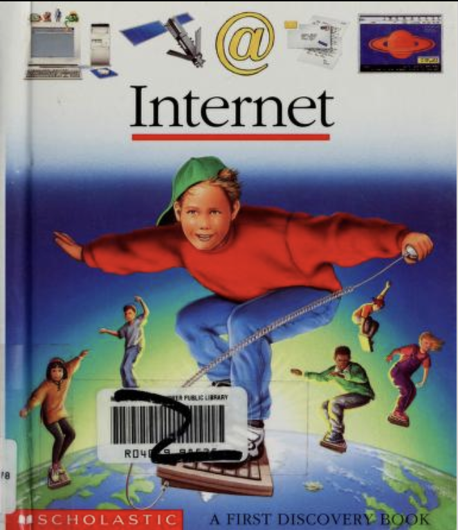 scholastic book cover that says INTERNET